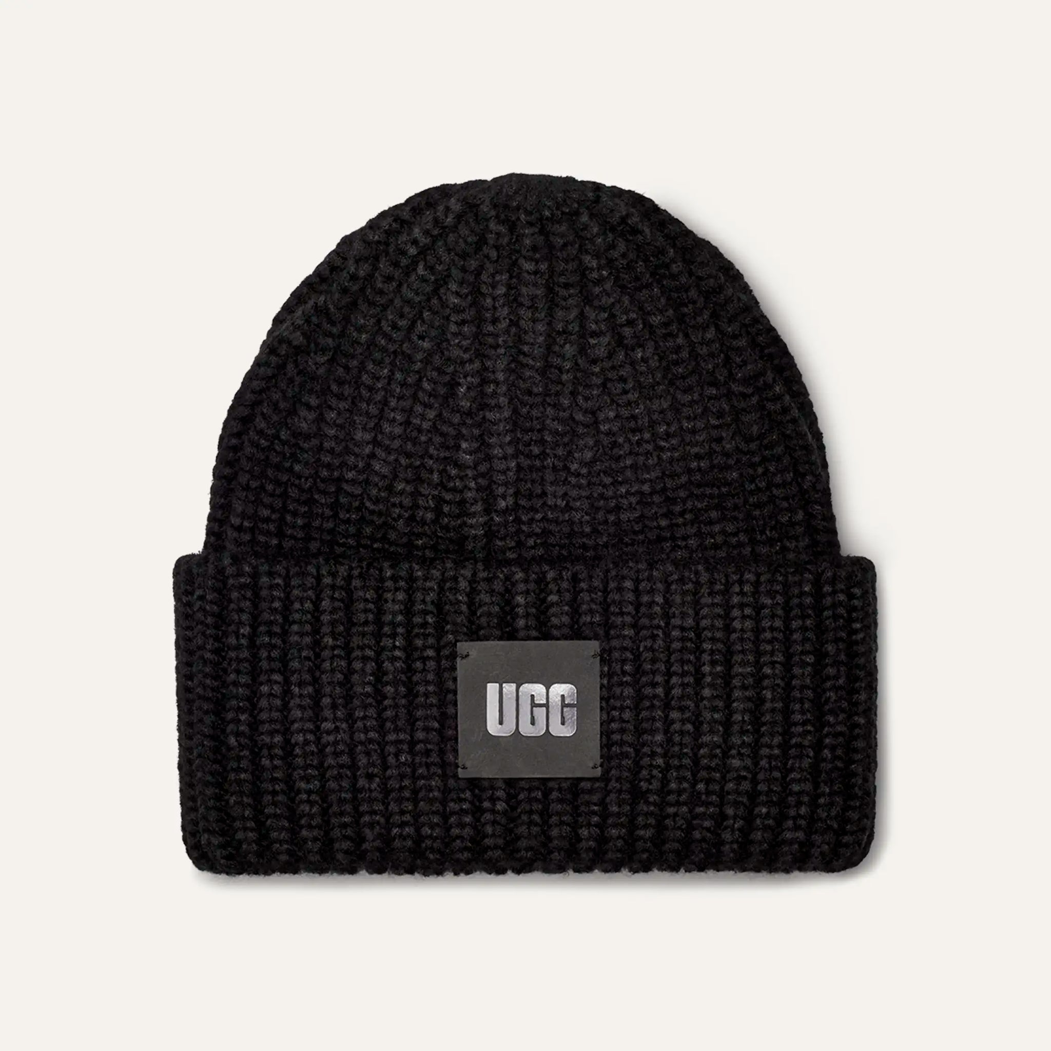 UGG Chunky Rib Beanie ブラック Black UGG Chunky Crafted Rib Beanie Hat - JD Sports Global