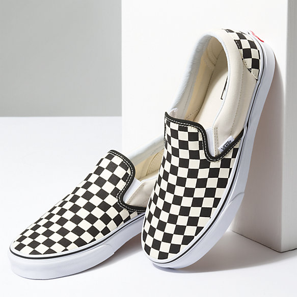 Vans Classic Slip On in Checkerboard Black White GABRIEL CHAUSSURES