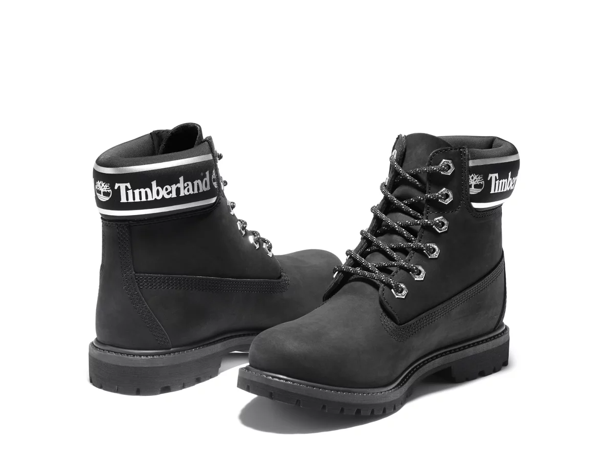 Timberland Women Premium 6in Waterproof Boots Black White